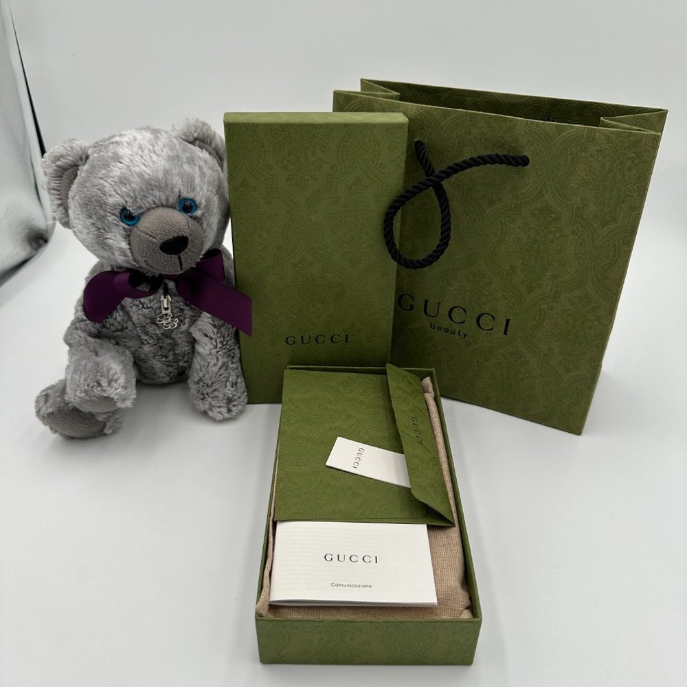 π₯GUCCI ANIMALIER LEATHER ZIP AROUND WALLET π₯FULL INCLUSIONπ₯ - Picture 11 of 14